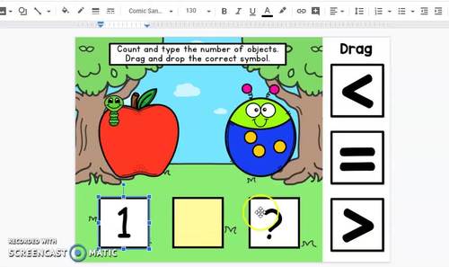 Comparing Numbers BOOM Cards & Google Classroom Distance Learning