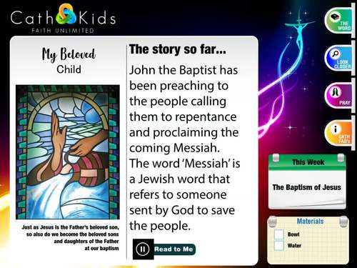 Preview of The Baptism of our Lord - Scripture for Kids