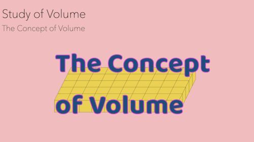 Preview of Montessori Study of Volume: The Concept of Volume Presentation