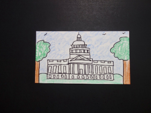 Preview of Let's Draw the CA State Capital Building, Sacramento!