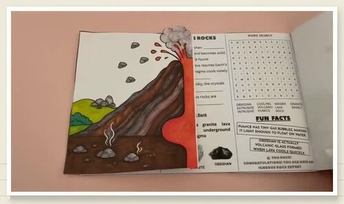Igneous Rocks - Worksheet / Classroom Display Foldable Booklet | TPT