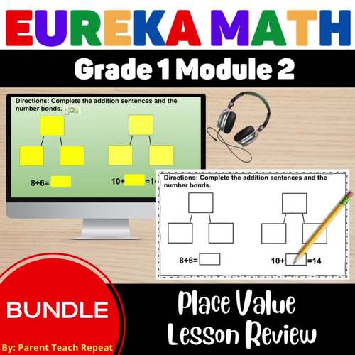 Engage NY {Eureka} Math Grade 1 Module 2 Digital PDF Review with AUDIO ...