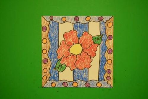 Preview of Let's Draw a Flower with Crayons!