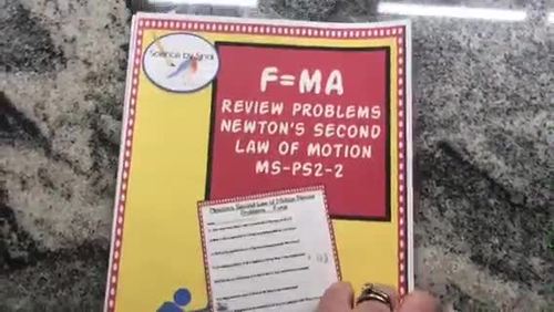 F=ma Review Problems Newton's Second Law of Motion ...