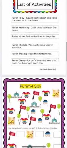 Purim Interactive Digital Activities- Distance Learning ( Digital ...