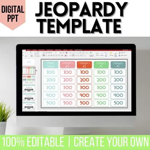 Editable Jeopardy Game Show Template Interactive Make Your Own Version