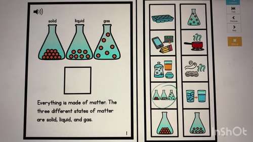 States of Matter Adapted Book Boom Cards by Where I AUT-a Be | TPT