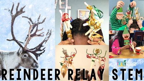 Preview of Christmas STEM Activity Video - Reindeer Relay