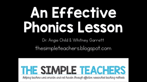 Preview of Explicit Phonics Lesson Video by The Simple Teachers