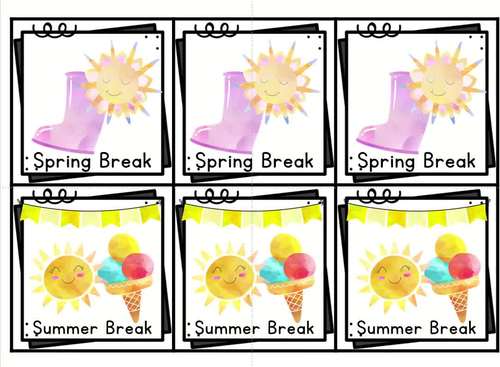 Calendar Holiday Cards Special Days And Events Pocket Chart Holiday Cards