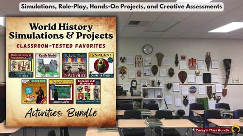 World History Simulations & Projects Bundle | Hands-On Learning Activities