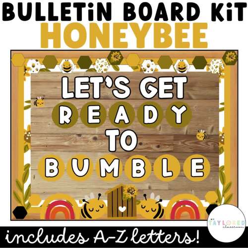 Honeybee Bulletin Board Kit | EDITABLE | Bee-Themed Classroom Decor