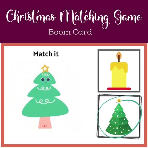 Animated Christmas Matching Game Boom Cards By Disha Digital School