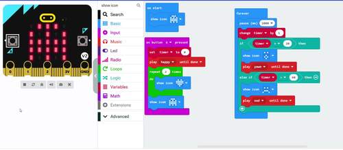 Microbit Coding Activity – My Pet Alien Programming Task 6th-11th Grade