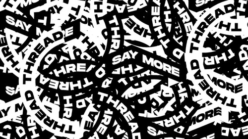 stylish visual presentation of thread say more that delves into the idea