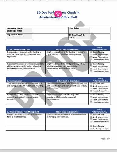 Administrative Office Performance Evaluation Tool – Microsoft Word