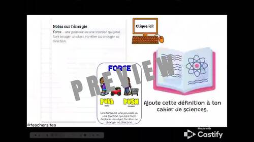 FRENCH Alberta Grade 6 New Science Curriculum - ENERGY - Forces and Energy
