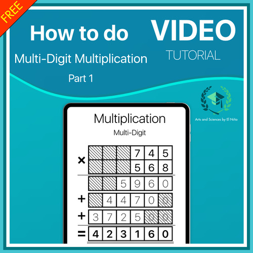 Preview of Tutorial Video: How to do multi-digit multiplication PART 1