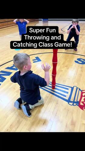 CATCH & STACK Classroom Brain Break PE Gym Games Team Activity Throwing Catching