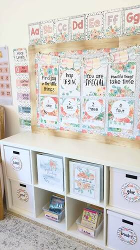 Editable Contact Cards Garden Theme by Bloom With Bridgette | TPT