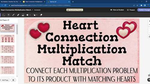 Multiplication Match // Easel & Google Slides // Bundle by pixel and vim