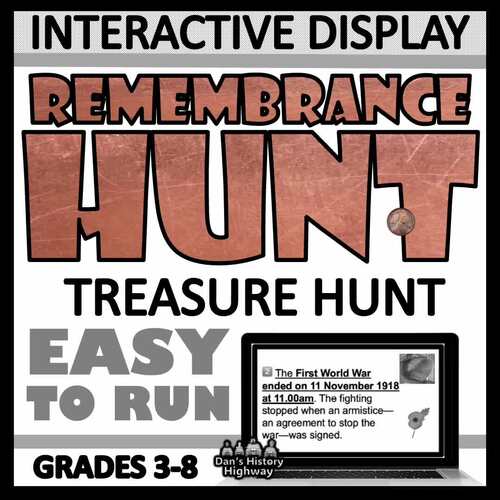 Remembrance Day – Interactive History Treasure Hunt | Grades 3–8