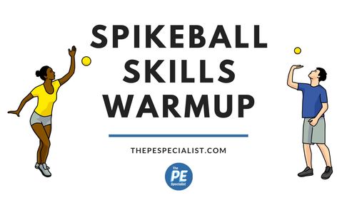 Preview of Spikeball Roundnet Follow the Leader Skills Video Warmup for PE Class