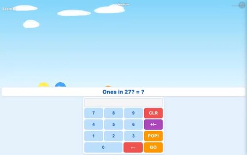 1st Grade Tens and Ones Math Game | Self-Paced Math Game by Kick My Math