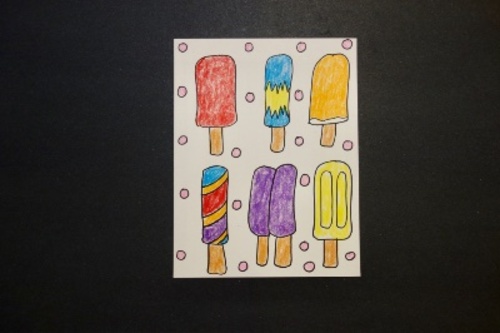 Preview of Let's Draw Summer Popsicles!   Yay