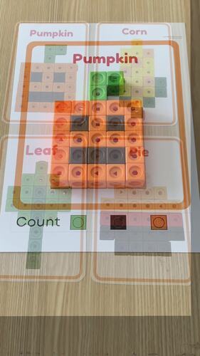 Snap Cube Task Cards Fall & thanksgiving Linking Cube Pattern Cards ...