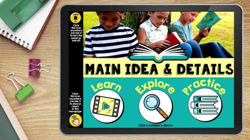 Main Idea and Supporting Details Passages, DIGITAL, 3rd Grade 4th Grade