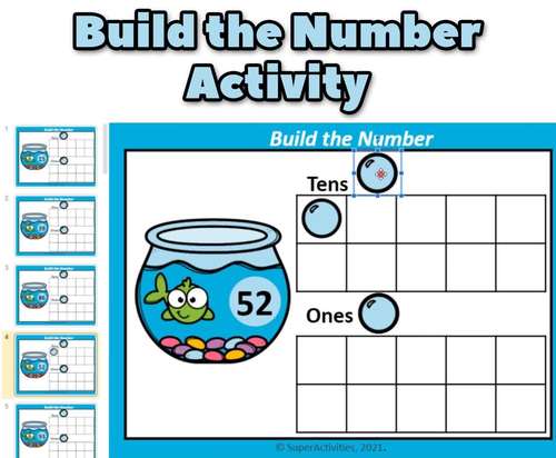 Palce Value Activity with 2 Digit Numbers, Google Slides, Digital Math ...