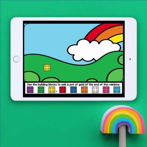 Saint Patrick's Day STEM Building Challenge Boom Cards | Distance Learning
