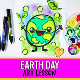 Earth Day Art Lesson Activity, Planet Earth Art Project fo