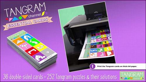 252 Tangram puzzles & solutions - TANGRAM CHANNEL ESSENTIAL CARDS