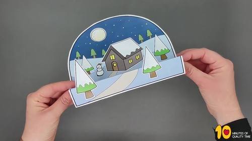 Winter Night Craft by 10 Minutes of Quality Time | TPT
