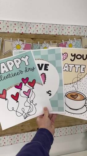 Valentine's Day Holiday Posters by Confetti and Creativity | TPT