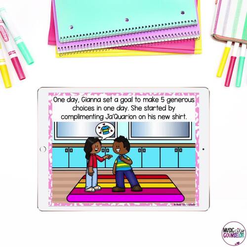 Generosity Lesson Character Education, Character Traits, Be Generous, SEL
