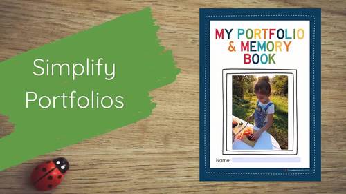 Child Portfolio & Learning Journal Templates for Childcare, PreK, Preschool.