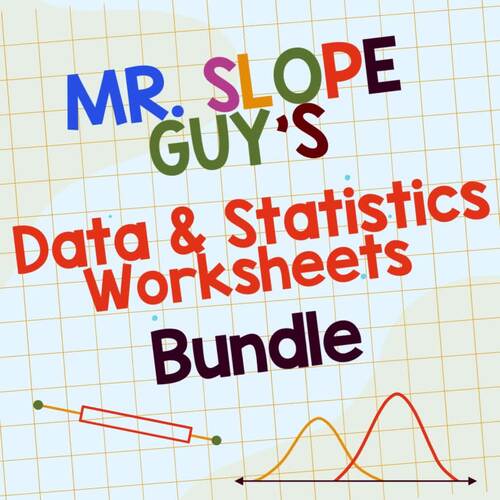 Data Analysis Worksheets Bundle for Statistics Activities and Math Practice