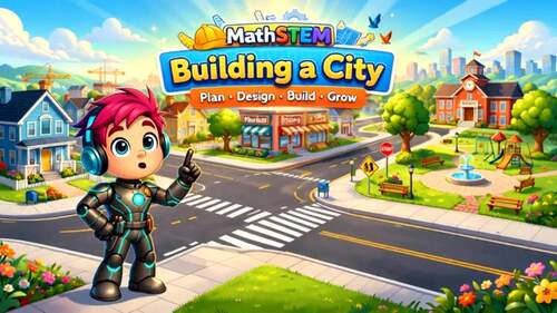 Building a City | Math & STEM Activities with Video Lesson | Grades 2–4