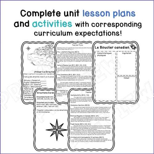 2023 Ontario Social Studies in FRENCH Etudes Sociales Gr 4 Unit B PDF & GS