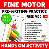Pre-writing Practice for Preschool and Homeschool | FREE T