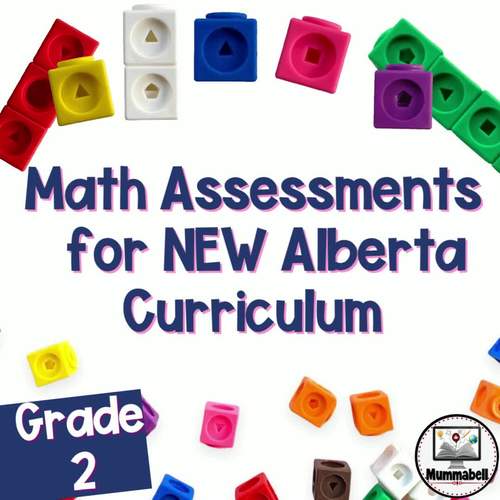 Grade 2 Math Assessments NEW ALBERTA MATH CURRICULUM 2022 by Mummabell