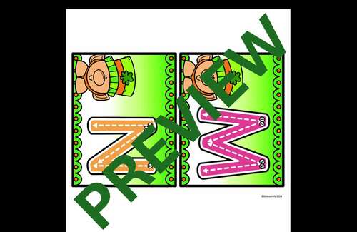 St. Patrick's Day Alphabet Playdough Mats by Sister Prints | TPT