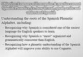 Spanish Phonetics: Lesson 1 (History, Grammar & Cognates)