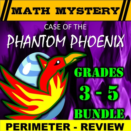 Preview of Perimeter Math Mystery Activity (GRADES 3-5 Differentiated BUNDLE)