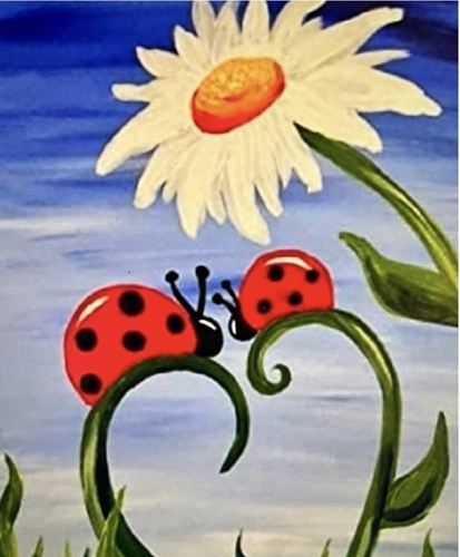 Preview of Ladybugs Art Lesson