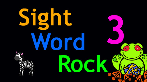 Preview of Sight Word Rock 3 Video (Fry's Sight Words 21-30)