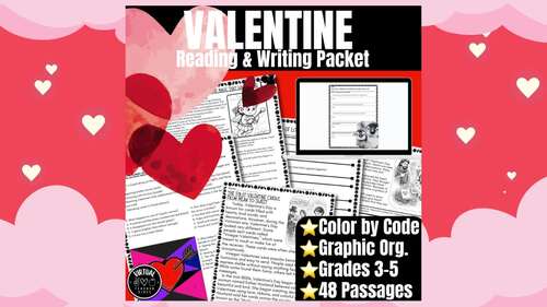 Valentine’s Day Reading & Writing Bundle | ELA Packets Grades 3–5 ...